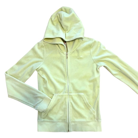 JUICY COUTURE JUNIOR GIRLS' FULL-ZIP HOODIE YELLOW - Picture 1 of 7